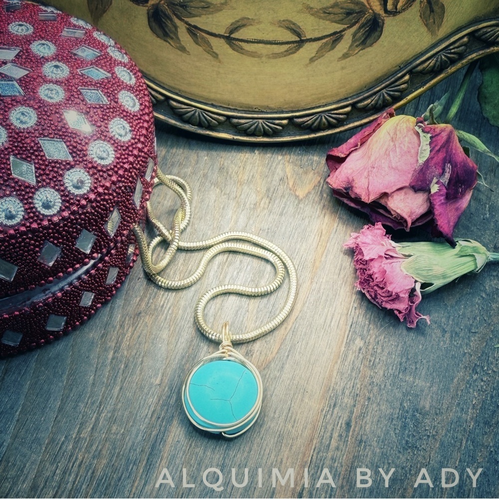 Chunky Turquoise Oracle — Gold Chain Companion Necklace